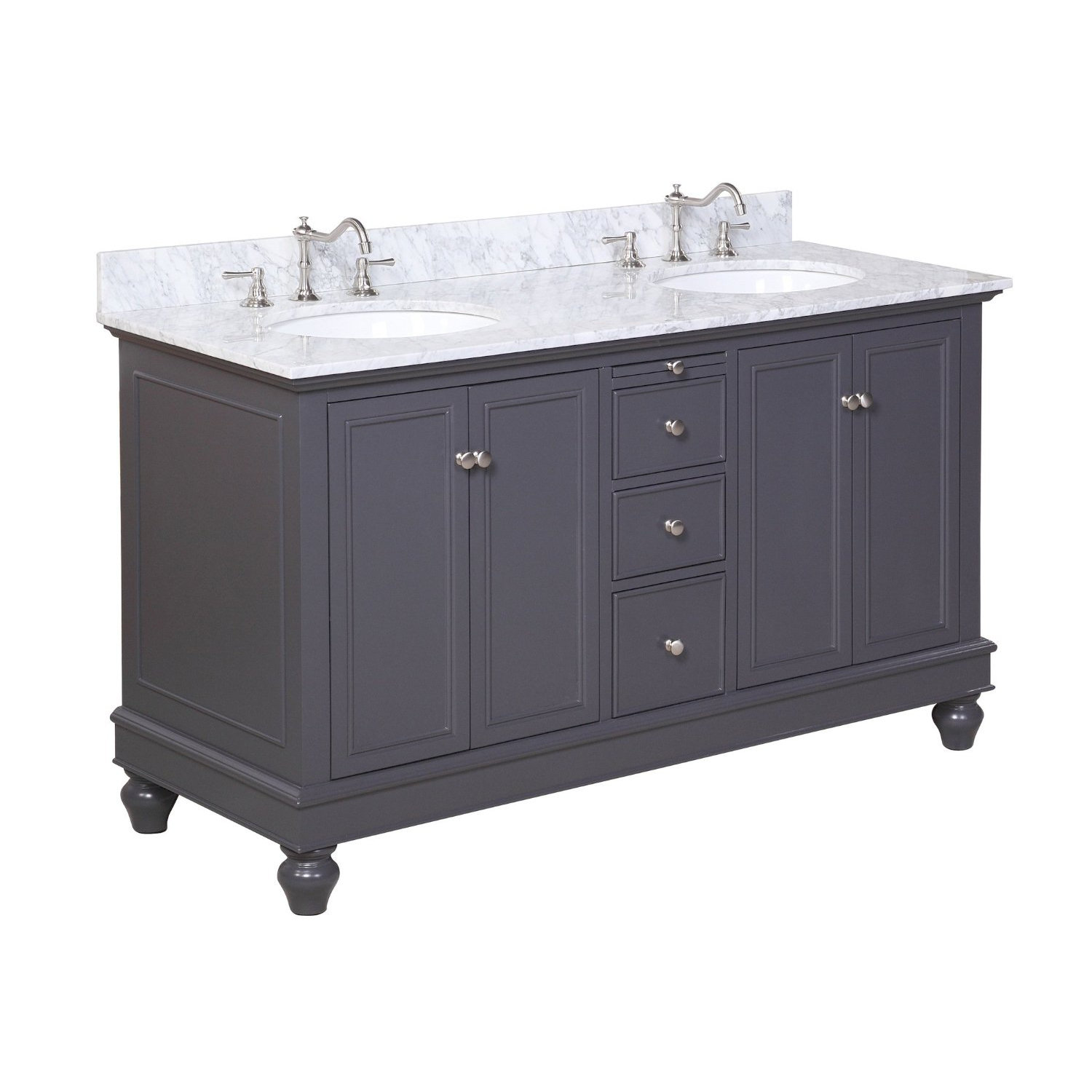 KBC Bella 60" Double Bathroom Vanity Set & Reviews Wayfair